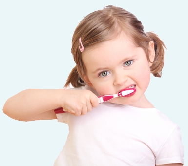 Girl Brushing Teeth